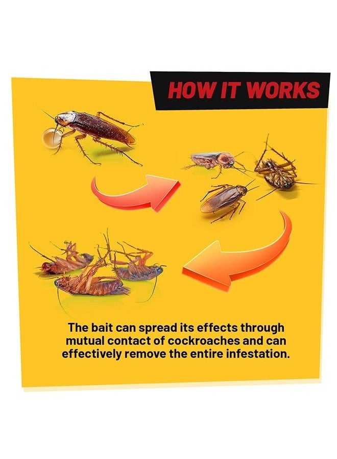 Jaysuing 2PACK Roach Maxtrap Cockroach Gel, Natural Repellent for Cockroaches, Strong Cockroach Eliminator, Kitchen Household Cockroach Trap, for Indoor and Outdoor Use, Ready To Use Bait, 10g - Image 4