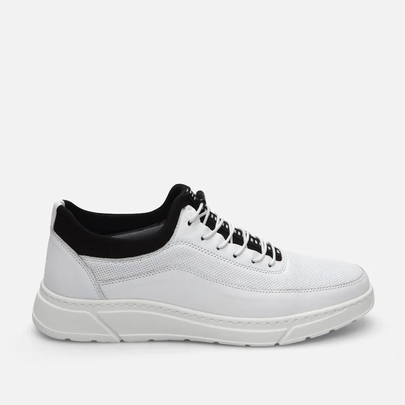 Hotiç 02AYH286730A900 GENUINE Leather White Men's Sports Shoes