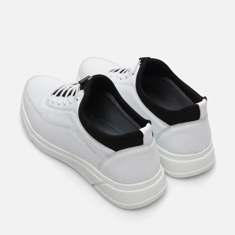 Hotiç 02AYH286730A900 GENUINE Leather White Men's Sports Shoes