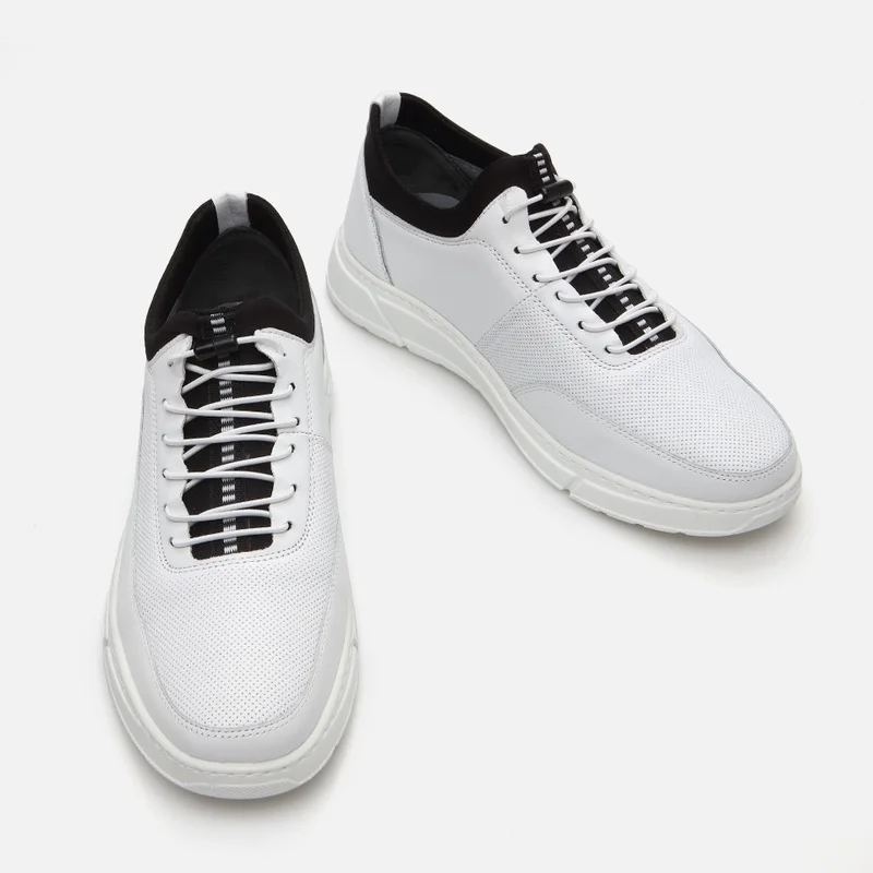 Hotiç 02AYH286730A900 GENUINE Leather White Men's Sports Shoes
