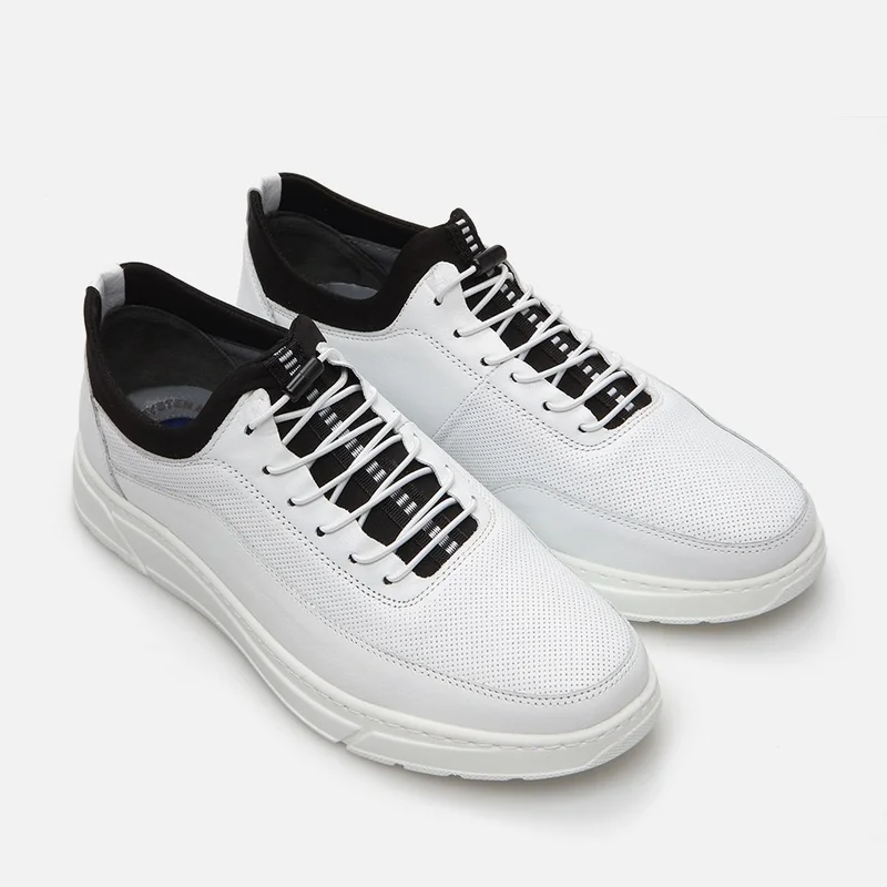 Hotiç 02AYH286730A900 GENUINE Leather White Men's Sports Shoes