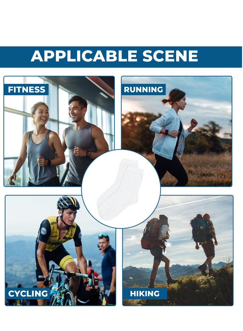 مزاجك جوارب رجالية 3 أزواج من الجوارب الرياضية متوسطة الحجم ناعمة وجيدة التهوية ومقاومة للرطوبة ومقاومة للرائحة ومناسبة للعمل والارتداء غير الرسمي وجوارب مريحة - Image 4