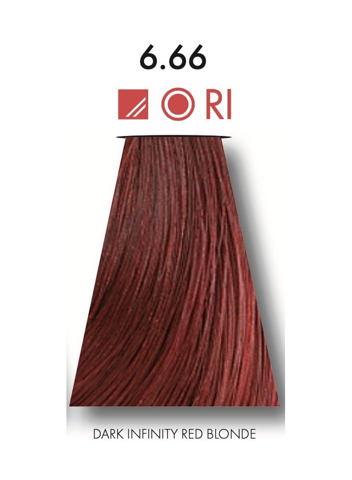 كين عبوتين من صبغة شعر كيون تينتا كولور رقم 6.66 أشقر أحمر لا متناهي غامق (آر آي) أحمر لا نهائي - تحتوي على بروتين الحرير المعالج بتقنية سولامر خالية من البارابين - Image 2