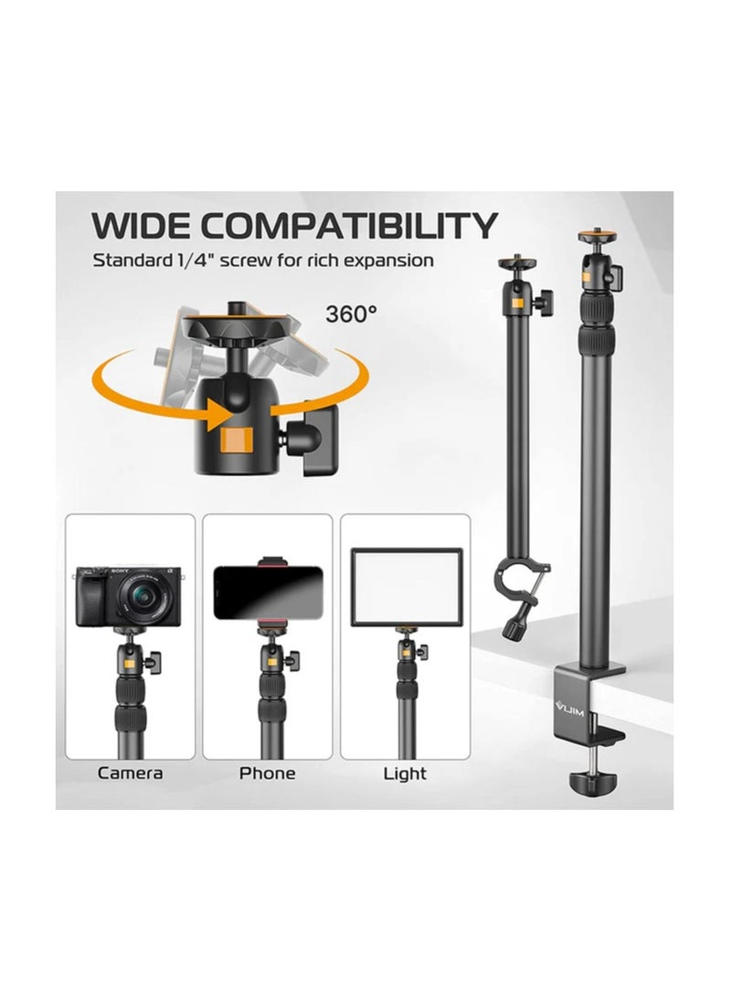 Ulanzi - Vijim Ls02 Camera Desk Mount Stand With Auxiliary Holding Arm - Image 1