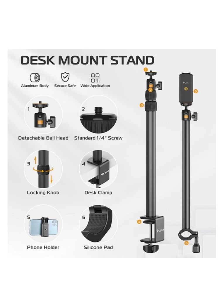 Ulanzi - Vijim Ls02 Camera Desk Mount Stand With Auxiliary Holding Arm - Image 1