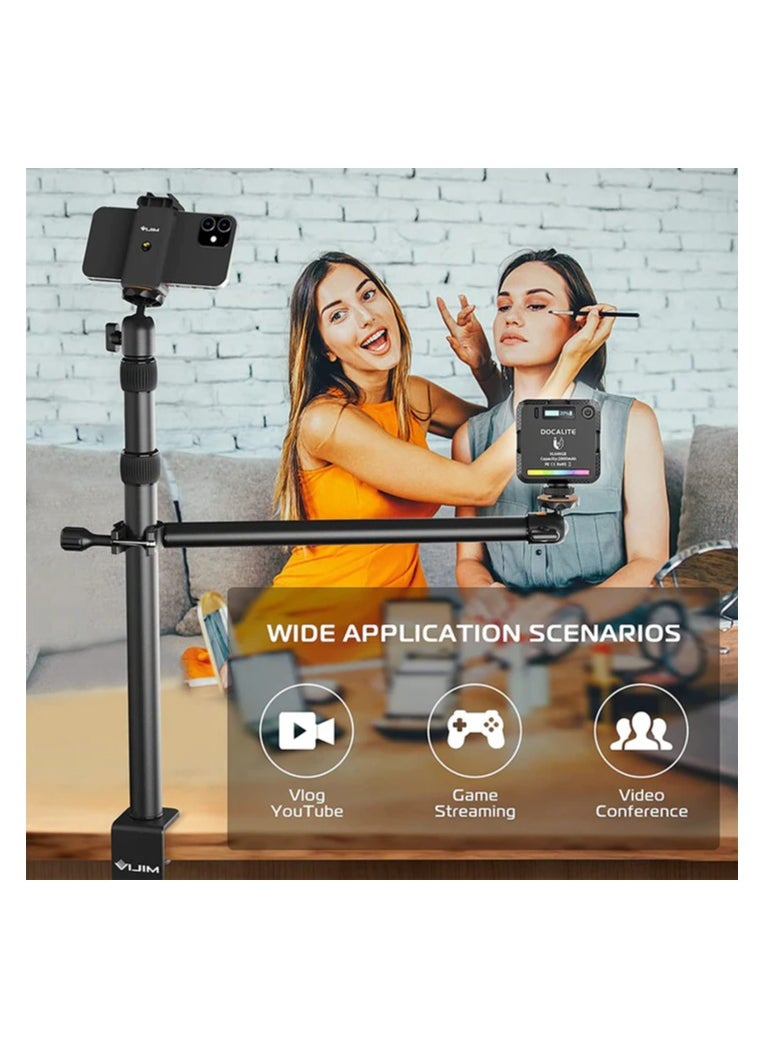 Ulanzi - Vijim Ls02 Camera Desk Mount Stand With Auxiliary Holding Arm - Image 1