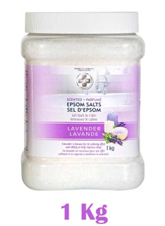 PSP Lavender scented Epsom Salt For Therapeutic Soothing And Effective Way To Relax 1Kg  - Image 1