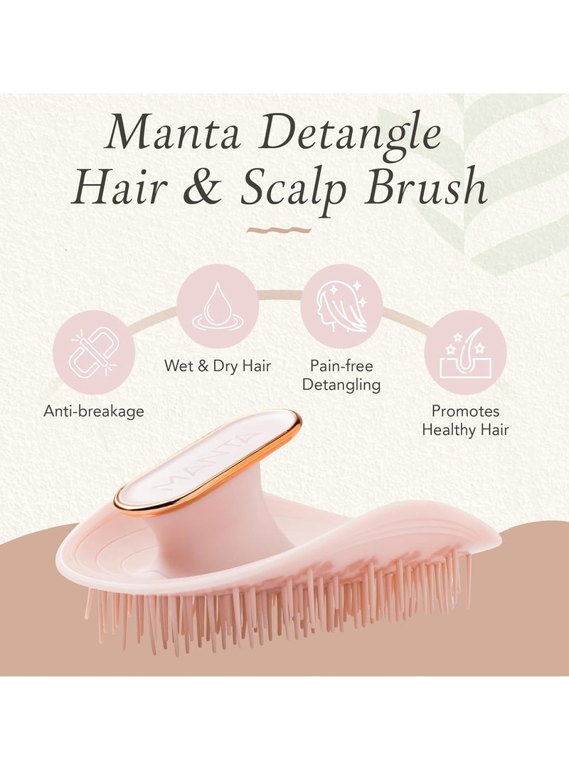 Manta MANTA Healthy Hair Brush Original Pink / Rose Gold - Image 4