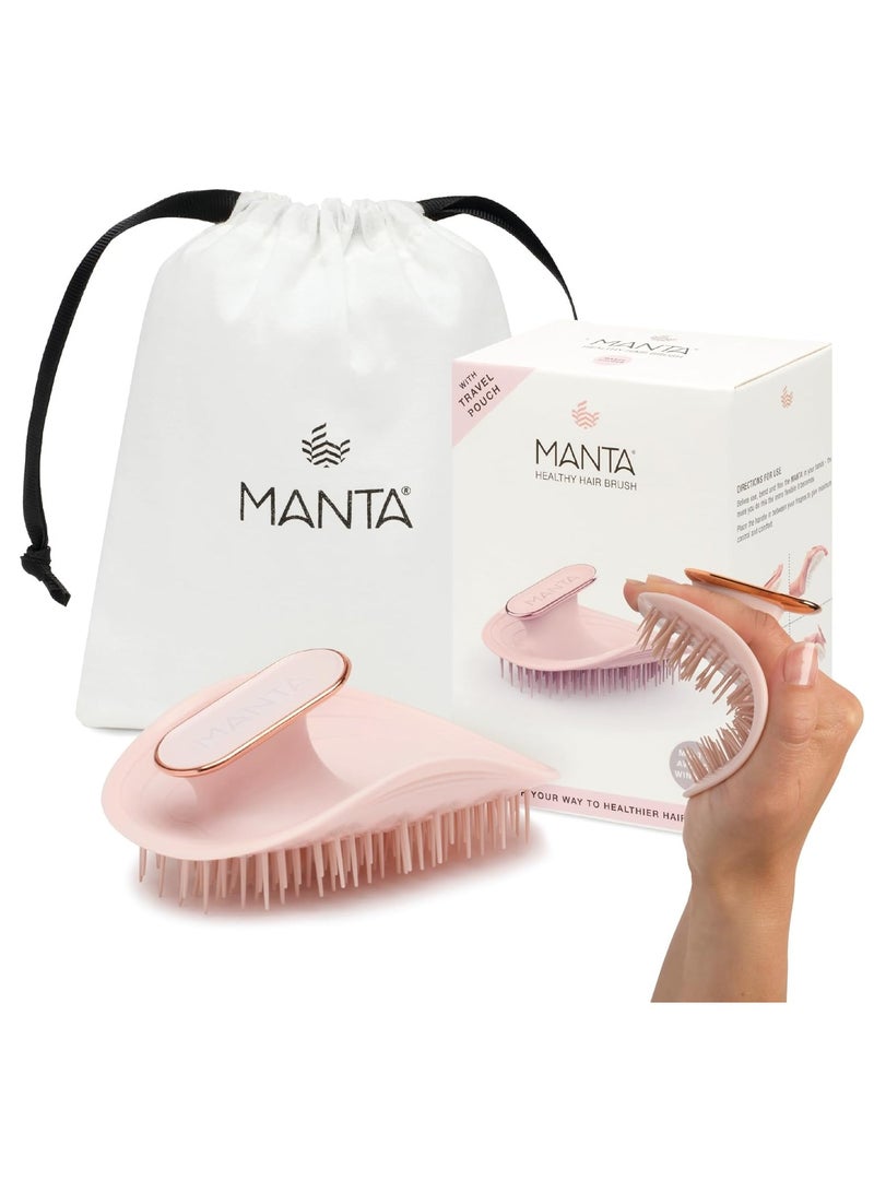 Manta MANTA Healthy Hair Brush Original Pink / Rose Gold - Image 3