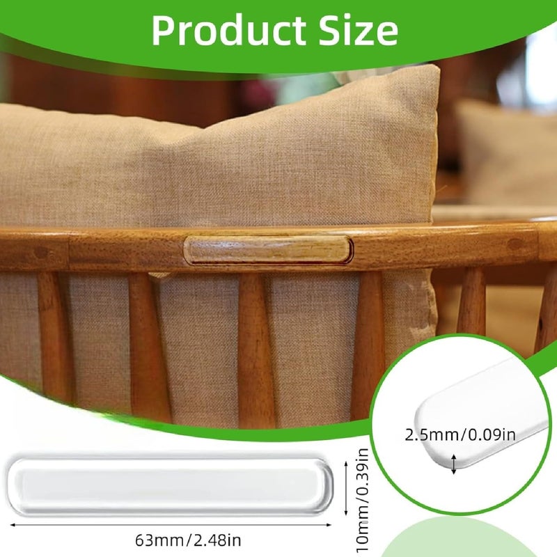 KRIVETY 30 Pcs Cabinet Door Rubber Bumper Clear StripsGlass Table Top Anti Slip Strips with Adhesive Backing Sound Dampening Buffer Soft Closing Pads FurnitureDoorsWalls Protecting Pack of 30 - Image 4