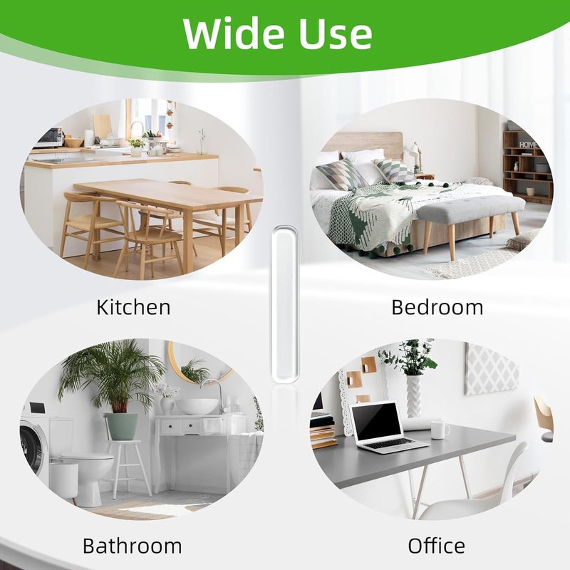 KRIVETY 30 Pcs Cabinet Door Rubber Bumper Clear StripsGlass Table Top Anti Slip Strips with Adhesive Backing Sound Dampening Buffer Soft Closing Pads FurnitureDoorsWalls Protecting Pack of 30 - Image 5