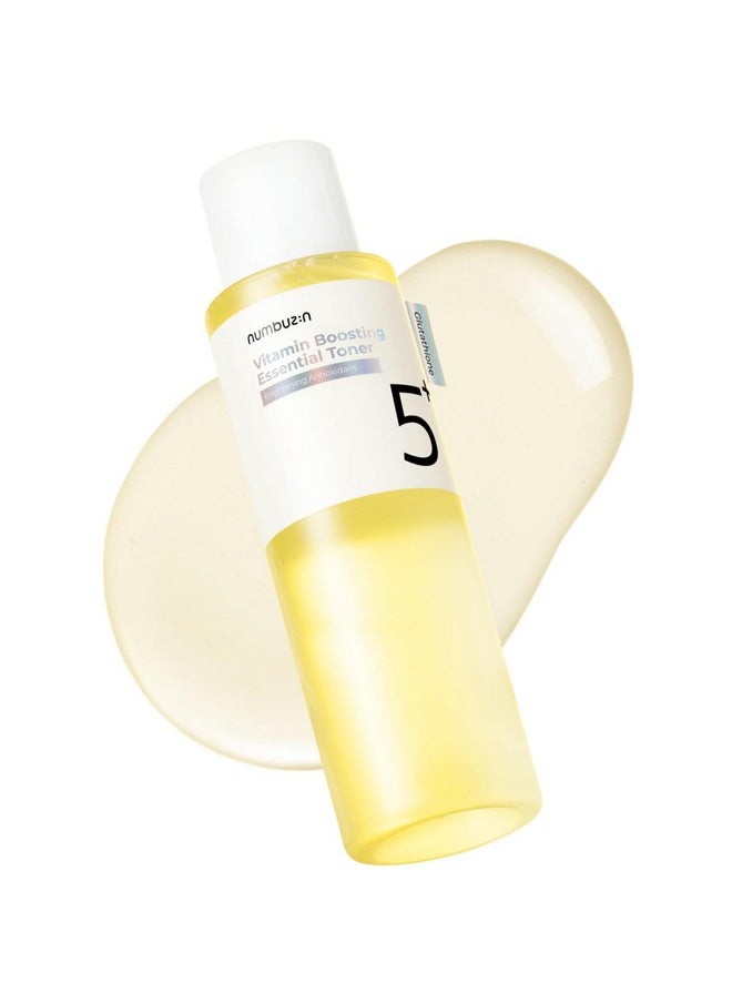 numbuzin numbuzin No.5+ Vitamin Boosting Essential Toner with Glutathione, Niacinamide | First Step Skincare Reduce Dark Spots, Improve Dullness, Uneven Skin Tone | Non-irritating, Korean Skincare | 6.76 Fl Oz  - Image 1