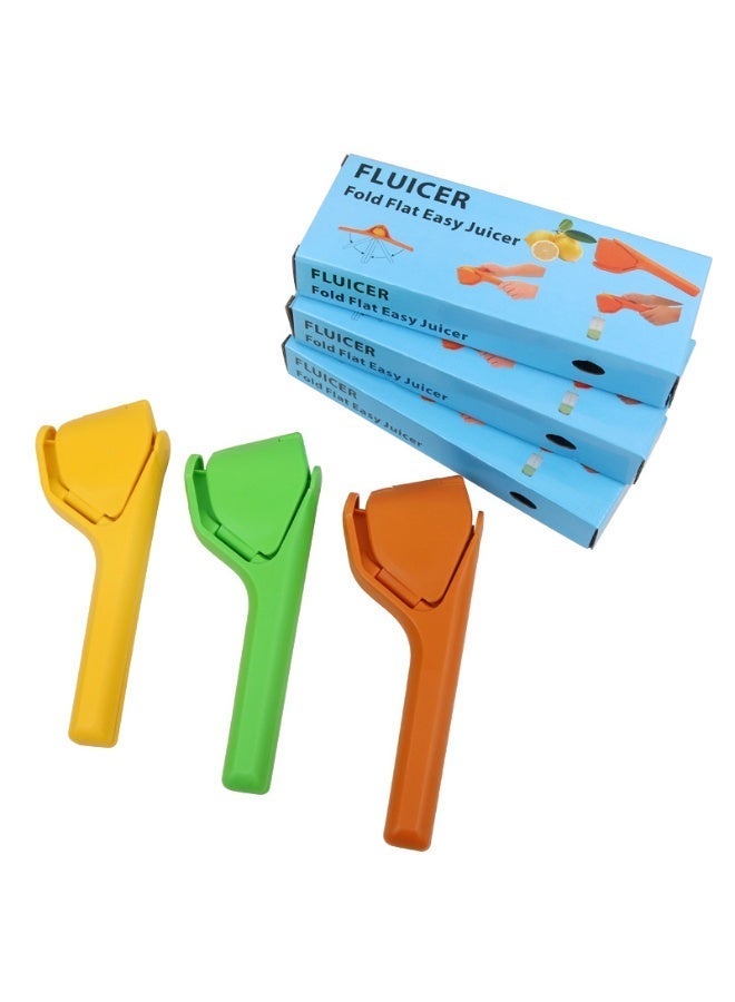 عصارة ليمون يدوية من قطعة واحدة - عصارة حمضيات يدوية سهلة الاستخدام بتصميم موفر للمساحة، مثالية لزيادة استخلاص العصير من الفواكه - Image 4