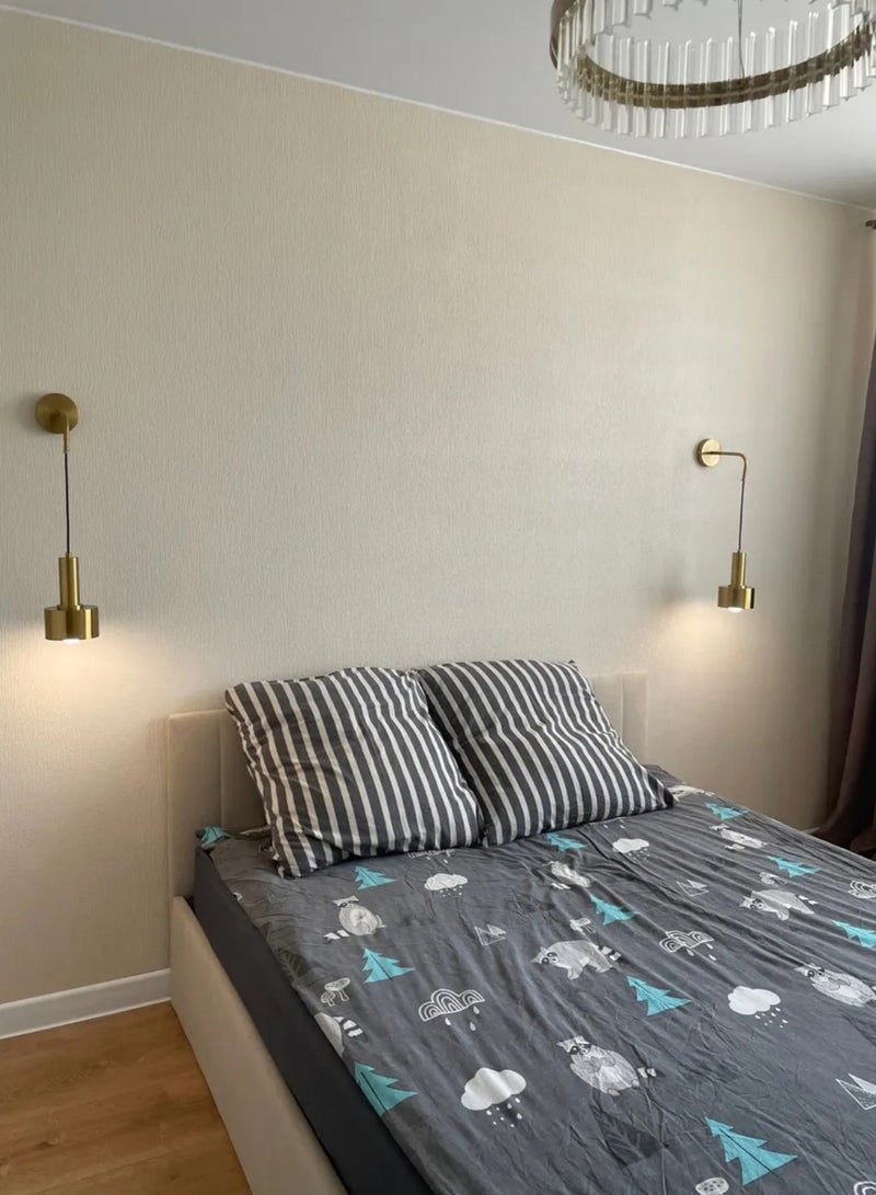 Wmlamz 2pcs Battery Operated Wall Lights With Remote, Non Hardwired Study Porch Stair Bedroom Lamps - Image 3