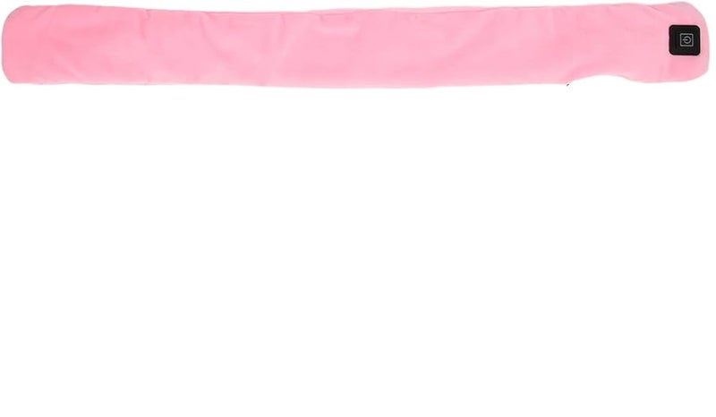USB Electric Heating Scarf Fast Heat Far Infrared Adjustable Temperature Soft Flannel Pink - Image 1