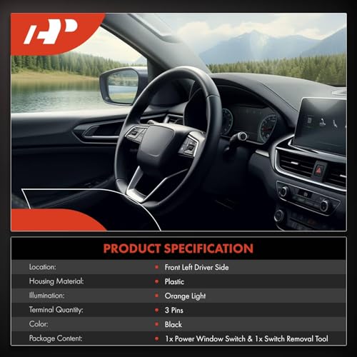 A-Premium Power Window Switch Replacement for Mercedes-Benz X164 W164 W251 GL320 GL350 GL450 GL550 ML320 ML350 ML450 ML550 R320 R350 Front Left - Image 2