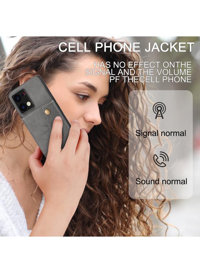 S-TOP Case For OPPO Reno7 4G Double Buckle Card Slots Magnetic Phone Case - Image 5