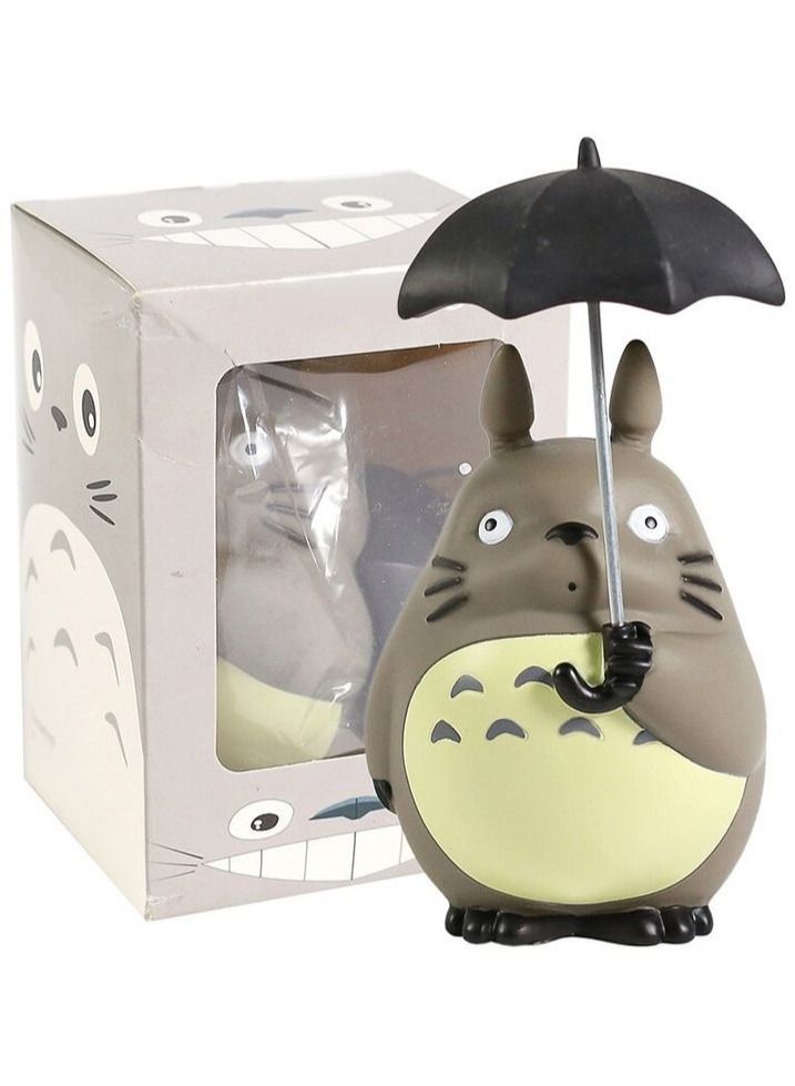 Miyazaki Hayao My Neighbor Totoro With Umbrella PVC Figure Collectible Model Toy - Image 1