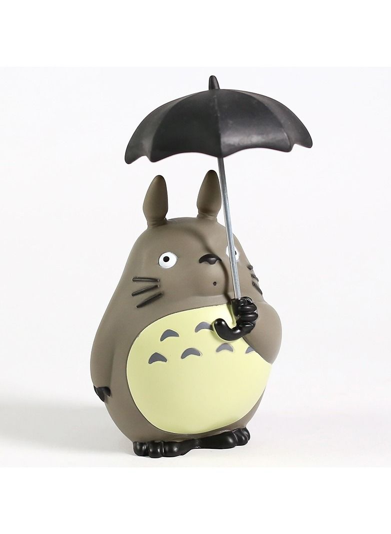 Miyazaki Hayao My Neighbor Totoro With Umbrella PVC Figure Collectible Model Toy - Image 2