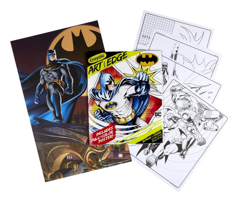 Crayola Batman Coloring Pages (28pgs), Includes Batman Poster, Adult Coloring, Collectable Gift - Image 2