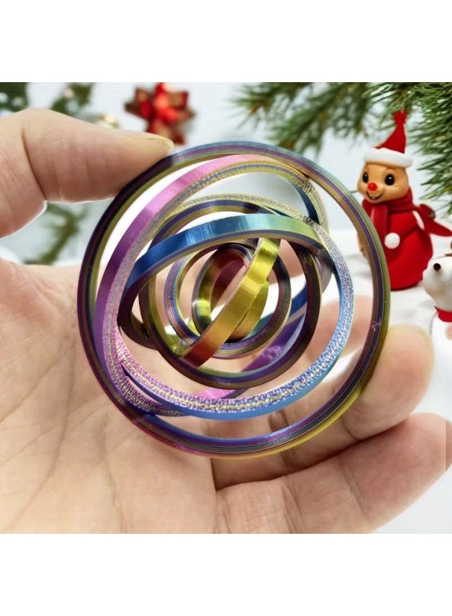 Goolsky Rotating Ring Physics Gyro, Simple and Fun Multi-Color Interactive Prop, Relaxing Finger Toy for Adults, Perfect Gift for New Year Parties, Fidget Spinner, Rotating Spinner, 3d Printed Fidget/toy, Fidget Sensory Toy - Image 5