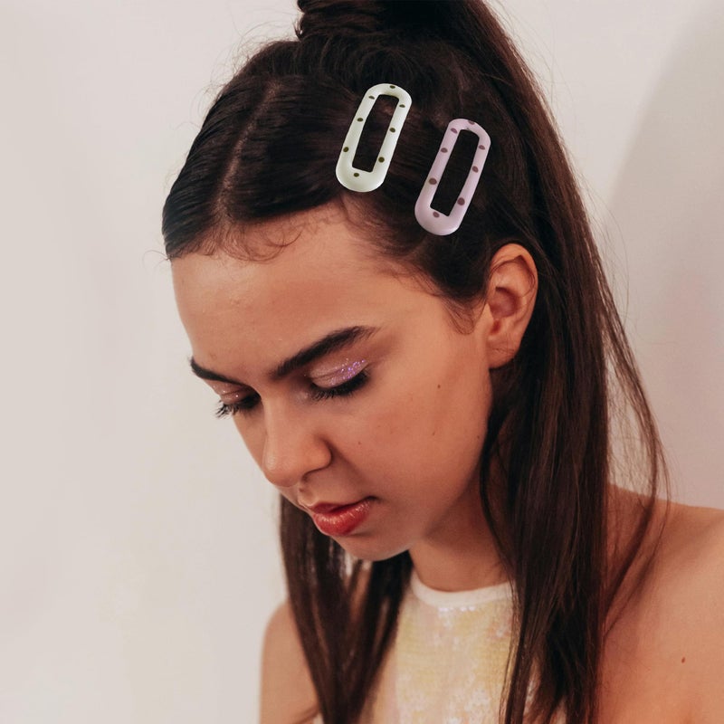 Cptots 20 PCS Small Rectangle Hair Barrettes For Women Non Slips Snap Clips For Thin Fine Hair,Bright Light Yellow Black Multiple Brown,1.97 x 0.55Inch - Image 4