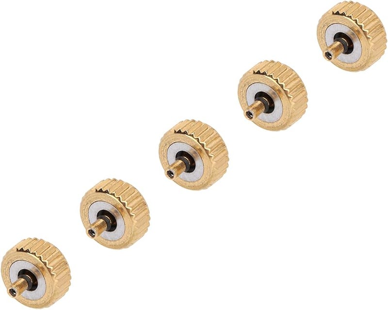 5 Pcs Gold Steel Watch Crown Parts Repair Tool Kit 4.5mm Large Hole for Watchmaker - Image 3