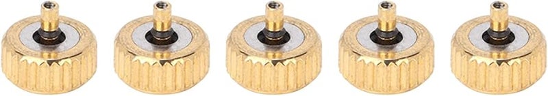 5 Pcs Gold Steel Watch Crown Parts Repair Tool Kit 4.5mm Large Hole for Watchmaker - Image 5