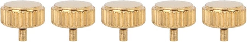 5 Pcs Gold Steel Watch Crown Parts Repair Tool Kit 4.5mm Large Hole for Watchmaker - Image 2