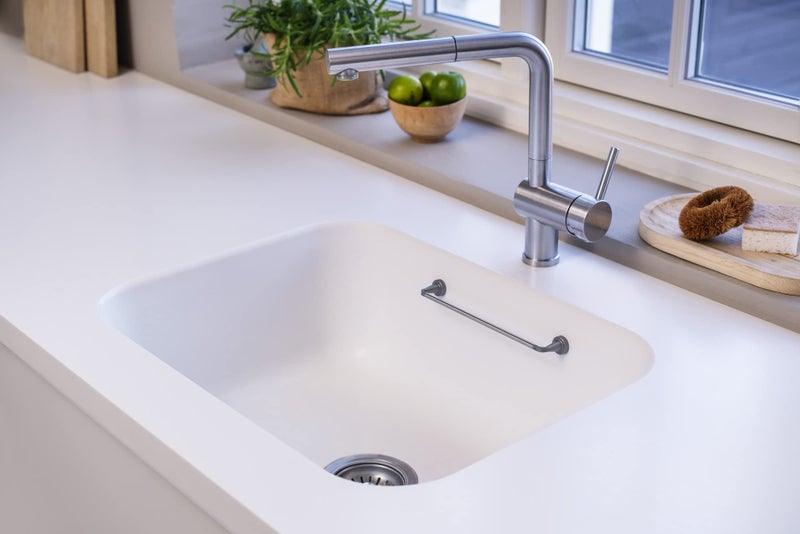 REENBERGS Magnetic Dish Cloth Rail Inside Sink Danish Design Made in Denmark (Strong Magnets for Corian/Granite Sink, Stainless Steel) - Image 3