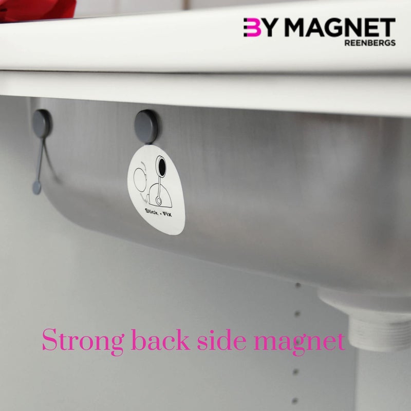 REENBERGS Magnetic Dish Cloth Rail Inside Sink Danish Design Made in Denmark (Strong Magnets for Corian/Granite Sink, Stainless Steel) - Image 5