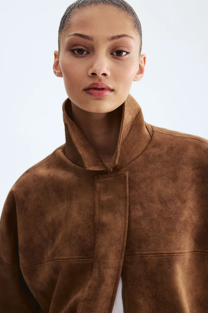 اتش اند ام جاكيت بحافة منتفخة