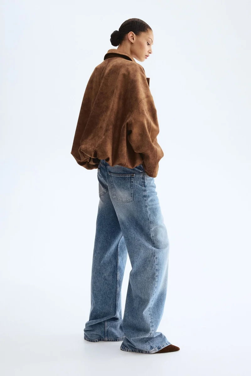 اتش اند ام جاكيت بحافة منتفخة