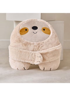 Home Box Playland Sloth Rabbit Fur Shaped Cushion - 40x40 cm  - Image 1