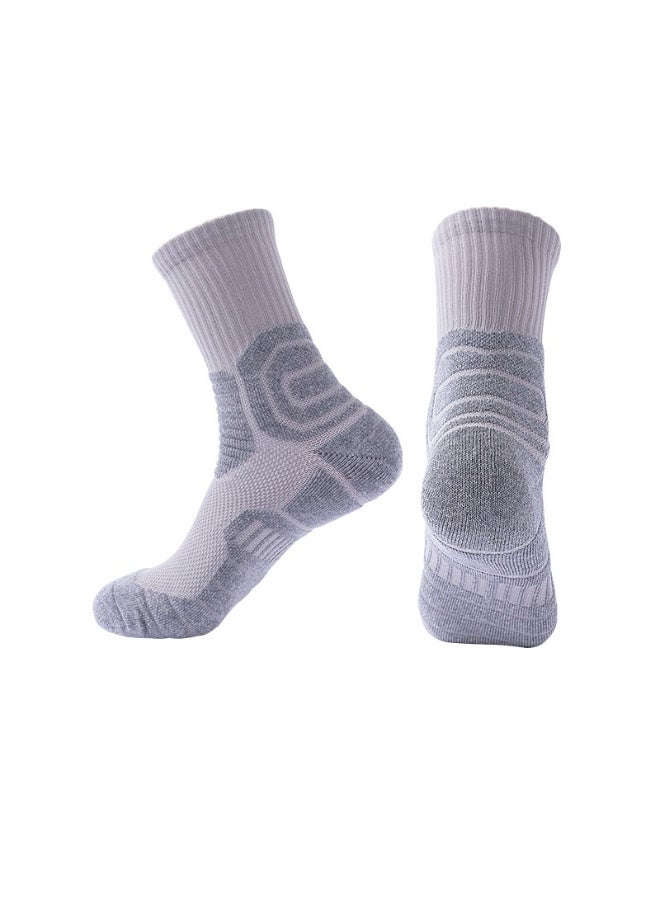 KUYING Fashion Anti Slip Breathable Sports Socks Four Piece Set 