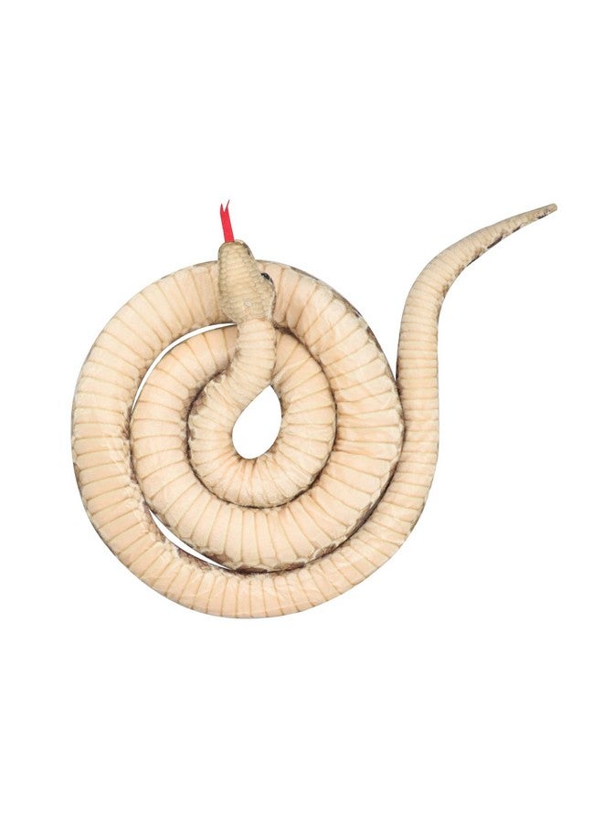 Clobeau Clobeau 78 Inch Brown Speckled Snake Plush Toy - Lifelike Snake Stuffed Animal, Soft Plush Stuffed Snakes for Kids, Cuddly Reptile Stuff Toy for Children (Brown) - Image 3