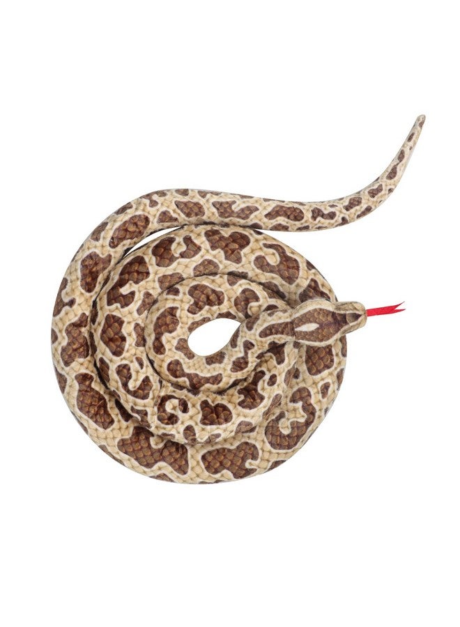 Clobeau Clobeau 78 Inch Brown Speckled Snake Plush Toy - Lifelike Snake Stuffed Animal, Soft Plush Stuffed Snakes for Kids, Cuddly Reptile Stuff Toy for Children (Brown) - Image 2