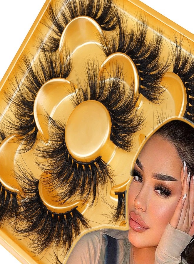 Focipeysa Lashes Mink False Eyelashes Fluffy Wispy Eye Lashes 20MM Long Thick Dramatic Volume Fake Lashes by Focipeysa - Image 1