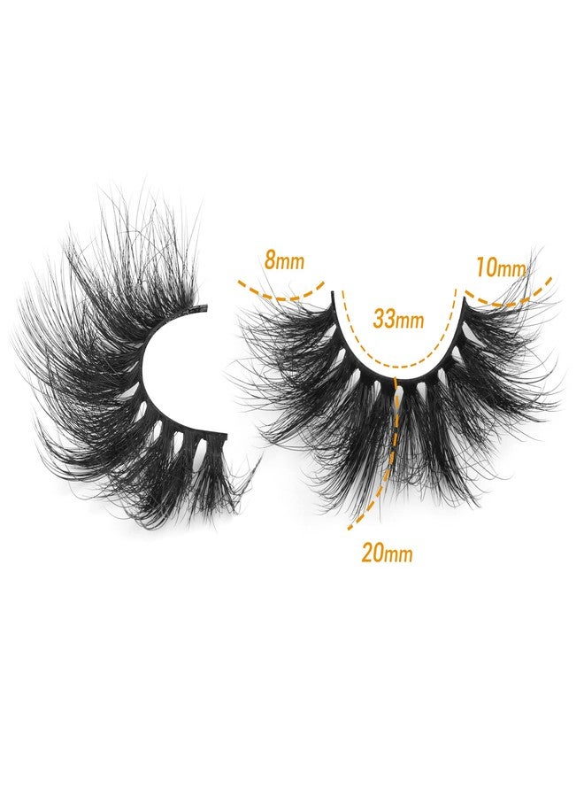 Focipeysa Lashes Mink False Eyelashes Fluffy Wispy Eye Lashes 20MM Long Thick Dramatic Volume Fake Lashes by Focipeysa - Image 2