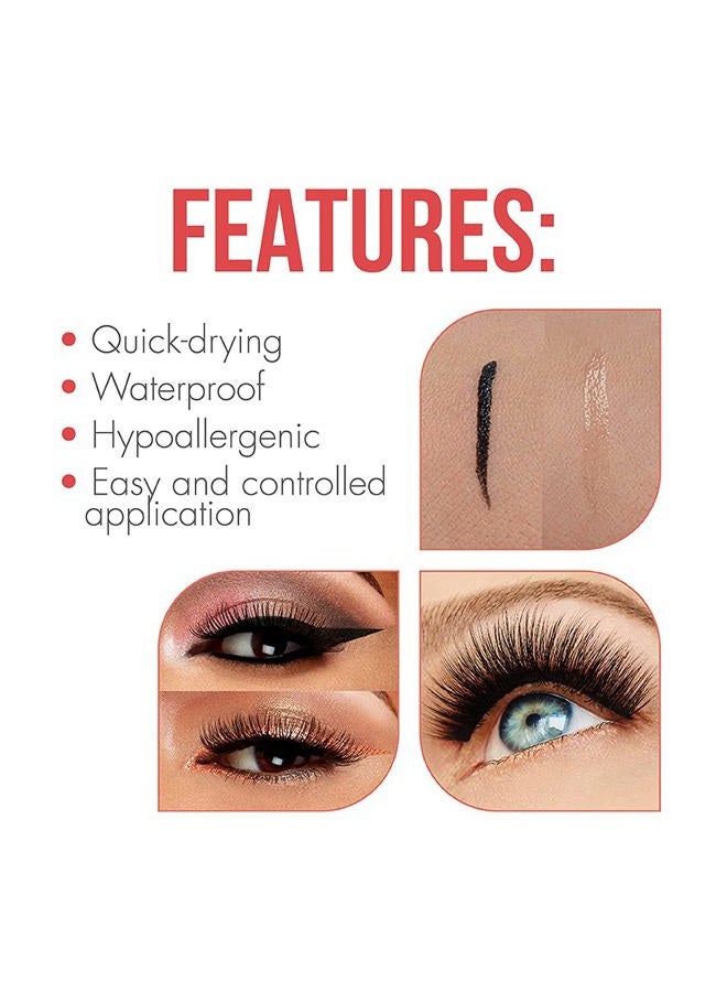 DUO 2-in-1 Brush On Clear & Dark Eyelash Glue – Dual-Ended False Lash Adhesive for Strip Lashes, Long Lasting Lash Glue, 0.18 oz, 1 Pack - Image 4