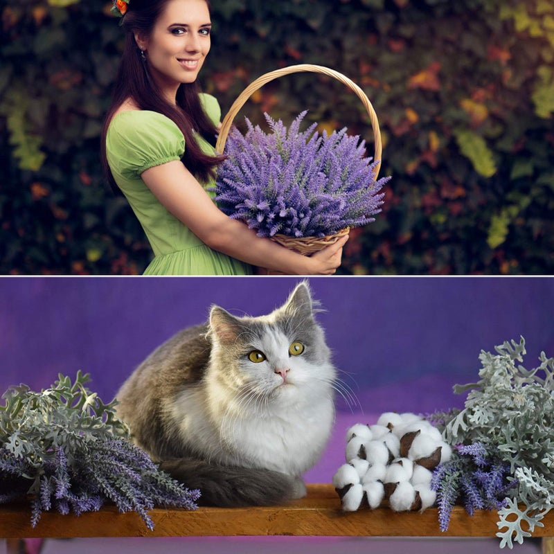 Besteek 10 Bundles Fake Flowers Artificial Lavender Faux Plastic Plants Purple Flowers for Home Wedding Kitchen Garden Patio Porch Window Box Office Table Centerpieces Indoor Outdoor Decor, Purple - Image 5