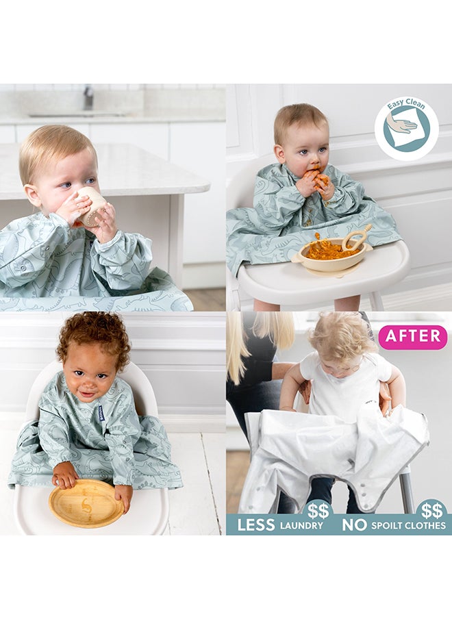 bibado - Long Sleeve Baby Bibs - Babies And Toddlers 6-36 Months - Coverall Baby Weaning Bib - Easy Wipe Clean And Soft Fabric - Image 1