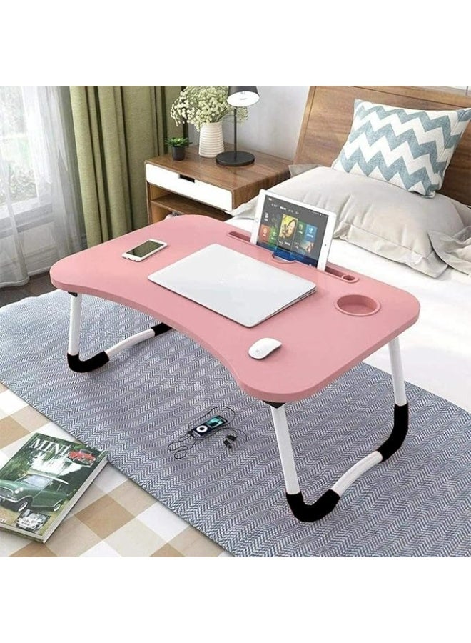 طاولة كمبيوتر محمول قابلة للطي مع حامل أكواب متعدد الألوان Multicolour متعدد الألوان 40.5 x 60 x 5.5سم - Image 5