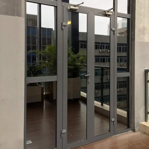 HOME13 Window Film Self Adheisve Daytime Privacy Window Sun Blocking Heat Control Window Glass Film for Home/Office (20X52 Inch, Silver Black Window Film)-Static Cling - Image 5