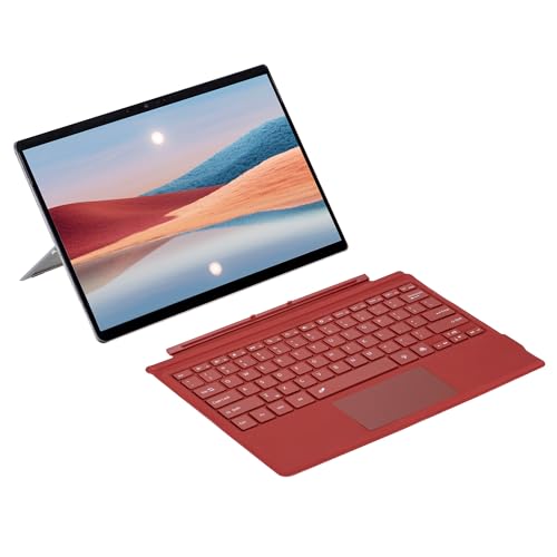Zoof Type Cover for Microsoft Surface Pro 7+ / Pro 7/6 / 5/4 / 3, 12.3 inch, Ultra-Slim Wireless Bluetooth Tablet Keyboard with Multi Touchpad (Red) - Image 5