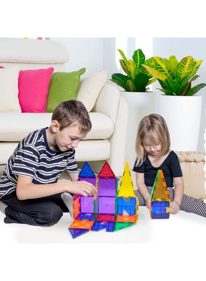 PicassoTiles Picasso Magnetic Educational Building Tile Set 33 Pieces | Magnetic Tiles | Building Blocks | Educational Toy Set | Construction Building Kit for Child Brain Development - Image 5