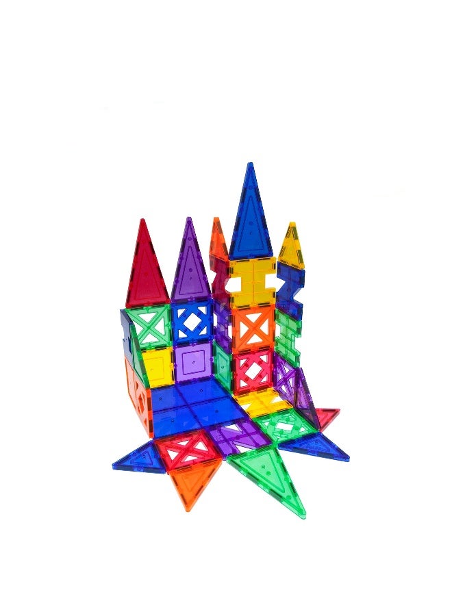 PicassoTiles Picasso Magnetic Educational Building Tile Set 33 Pieces | Magnetic Tiles | Building Blocks | Educational Toy Set | Construction Building Kit for Child Brain Development - Image 2