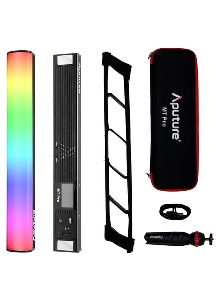 أبتشر Aputure MT Pro، مصباح أنبوبي صغير RGBWW، 36 بكسل قابل للتخطيط، 7.5 وات 2000K إلى 10000K، 9 نظام بطارية مدمج FX مع شبكة وحامل ثلاثي القوائم - Image 1