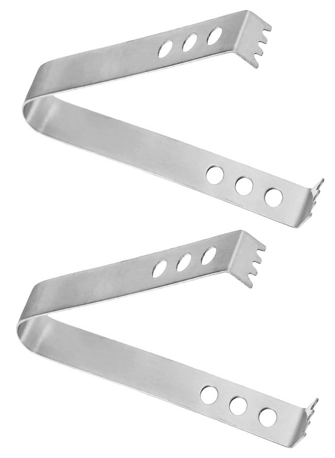 JOYUS Ice Tongs, Stainless Steel Mini Serving Tongs Appetizers Tongs Small Kitchen Tongs for Bar, Tea Party, Coffee, Desserts, Food, Buffets, Kitchen, Ice Serving Tong, Pack of 2 - Image 1
