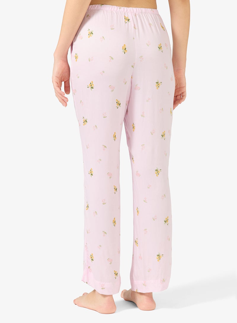 hunkemoller Printed satin high waist nightwear pants - Image 3